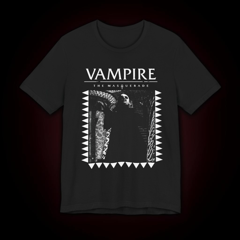 Retro Nosferatu Clan T-Shirt (Black & White)