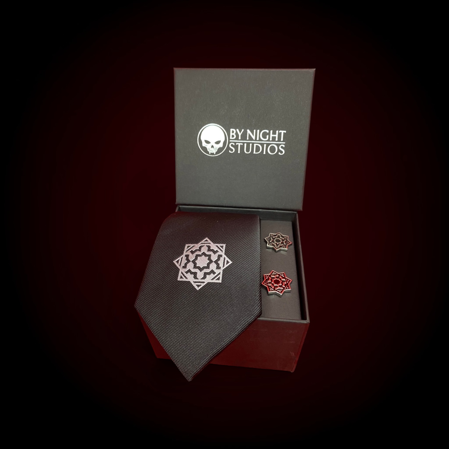 Banu Haqim Silk Tie and Cufflinks Set